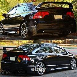 4Pcs Trunk Wing Spoiler Painted Mugen Style For 2006-2011 Honda Civic 4DR Sedan