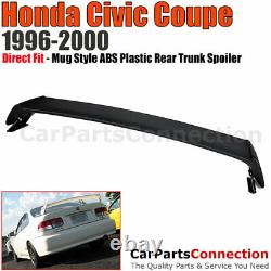 96-00 For Honda Civic 2D 2D Mug Style ABS Plastic Rear Trunk Wing Spoiler Lip