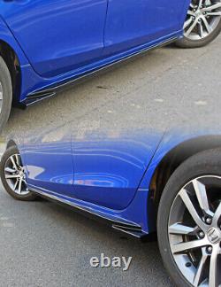 Aegean Blue Metallic Painted Mugen Side Skirt Kits For Honda Civic 2022 2023