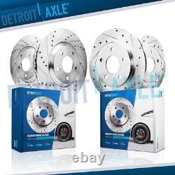 All (4) Front & Rear DRILLED & SLOTTED Brake Rotors for Honda Civic Acura CSX
