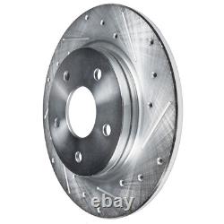 All (4) Front & Rear DRILLED & SLOTTED Brake Rotors for Honda Civic Acura CSX