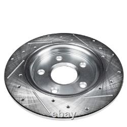 All (4) Front & Rear DRILLED & SLOTTED Brake Rotors for Honda Civic Acura CSX