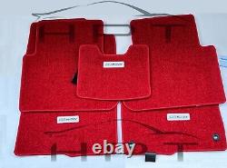 BACKORDER Genuine Honda Civic 2022 FE FL Mugen Floor Mat Carpet Set Red LHD OEM