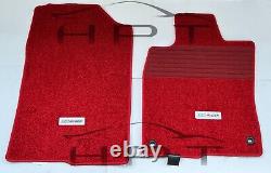 BACKORDER Genuine Honda Civic 2022 FE FL Mugen Floor Mat Carpet Set Red LHD OEM