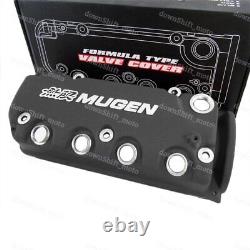 Black JDM MUGEN Type R Engine Valve Cover For 1992-1995 Honda Civic SOHC VTEC