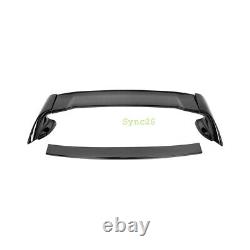 Black JDM Mugen RR Style Rear Trunk Wing Spoiler Lip For 06-11 Honda Civic Sedan