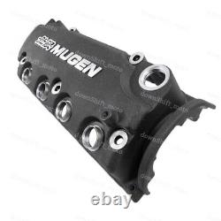 Black MUGEN Racing Rocker Engine Valve Cover +Oil Cap For Honda Civic VTEC SOHC