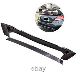 Black Painted ABS Trunk Wing Spoiler for Honda Civic FD2 Sedan 4-Door 2006-2011