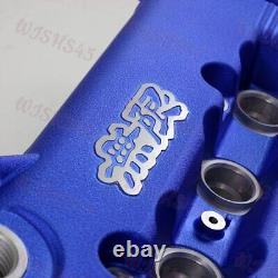 Blue MUGEN Racing Rocker Valve Cover With Oil Cap for Honda Civic B16 B17 B18 VTEC