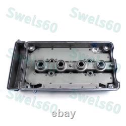 Blue MUGEN Style Engine Valve Cover With Oil Cap For 1999 2000 Honda CIVIC SI