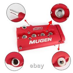 Blue Mugen Styl Racing Engine Valve Cover For Honda Civic B16 B17 B18 VTEC B18C