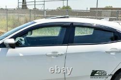 CLIP-On REAL MUGEN Style Side Vent Window Visors For 16-Up Honda Civic Hatchback