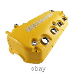 Car Engine Valve Cover Mugen SOHC VTEC D16Y7 D16Y8 Yellow For Honda Civic