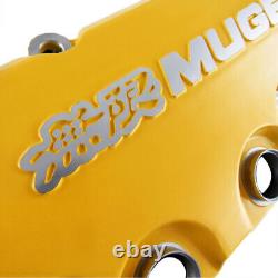 Car Engine Valve Cover Mugen SOHC VTEC D16Y7 D16Y8 Yellow For Honda Civic