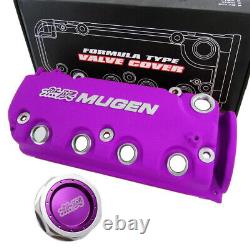 Car Engine Valve Cover Oil Cap Mugen SOHC VTEC Purple For Honda Civic