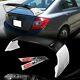 Carbon Fiber Factory White Rear Spoiler Wing Mugen For 12-15 Honda Civic Sedan