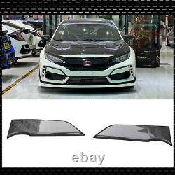 Carbon Fiber Mugen Style Front Splitter For Honda Civic FK8 Type R Hatchback 17+