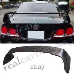 Carbon Fiber Mugen Style Rear Trunk Spoiler Wing For Honda Civic TR 2006-2011
