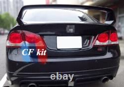 Carbon Fiber Rear Trunk Spoiler Wings For 2006-2011 Honda Civic TR MUGEN Style