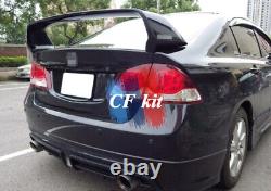 Carbon Fiber Rear Trunk Spoiler Wings For 2006-2011 Honda Civic TR MUGEN Style