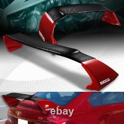 Carbon Fiber/factory Red Mug Style Rear Trunk Spoiler Fit 12-15 Honda CIVIC 4dr