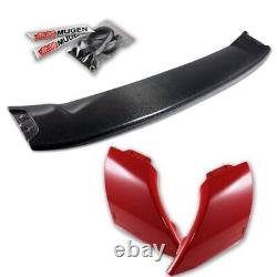 Carbon Fiber/factory Red Mug Style Rear Trunk Spoiler Fit 12-15 Honda CIVIC 4dr