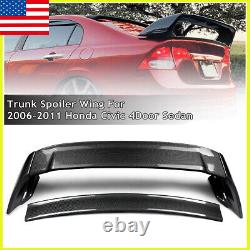 Carbon Fibre For 06-2011 Civic 4DR Sedan Painted Mugen Style Trunk Wing Spoiler