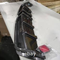 Carbon Style 06-11 For Honda RR Fiber Mugen Bumper Civic 4dr Diffuser withLED Rear