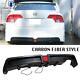 Carbon Style 06-11 For Honda Rr Fiber Mugen Bumper Civic 4dr Diffuser Withled Rear