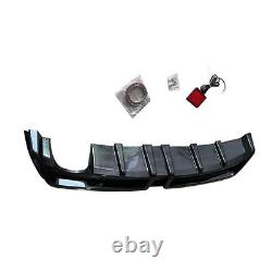 Carbon Style 06-11 For Honda RR Fiber Mugen Bumper Civic 4dr Diffuser withLED Rear