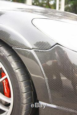 Carbon fiber fender trims flare fit for Honda 07-10 Civic Type-R FD2 Mugen RR