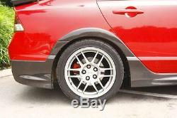 Carbon fiber fender trims flare fit for Honda 07-10 Civic Type-R FD2 Mugen RR