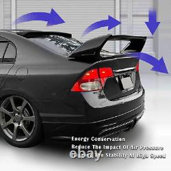 Classic Mugen Style Trunk Wing Spoiler Glossy Black For 2006-2011 Honda Civic