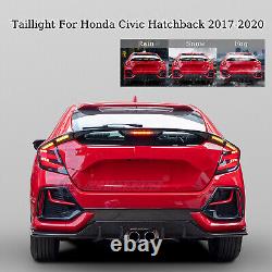 Clear LED Tail Lights For Honda Civic Hatchback 2017-2021 Mugen FK7 FK8 Rear
