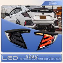 Clear Tail Lights For Honda Civic Hatchback 2017-2021 Mugen FK7 FK8 Rear Lamps