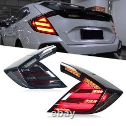 Clear Tail Lights For Honda Civic Hatchback 2017-2021 Mugen FK7 FK8 Rear Lamps