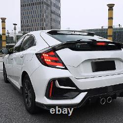 Clear Tail Lights For Honda Civic Hatchback 2017-2021 Mugen FK7 FK8 Rear Lamps