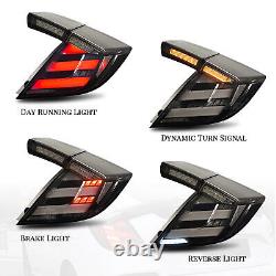 Clear Tail Lights For Honda Civic Hatchback 2017-2021 Mugen FK7 FK8 Rear Lamps