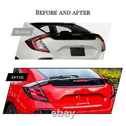 Clear Tail Lights For Honda Civic Hatchback 2017-2021 Mugen FK7 FK8 Rear Lamps