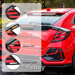 Clear Tail Lights For Honda Civic Hatchback 2017-2021 Mugen FK7 FK8 Rear Lamps