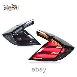 Clear Tail Lights For Honda Civic Hatchback 2017-2021 Mugen FK7 FK8 Rear Lamps