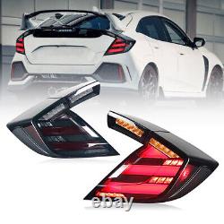 Clear Tail Lights For Honda Civic Hatchback 2017-2021 Mugen FK7 FK8 Rear Lamps