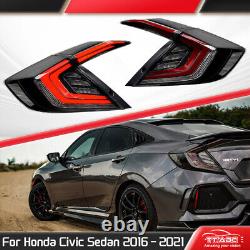 Clear Tail Lights For Honda Civic Hatchback 2017-2021 Mugen FK7 FK8 Sequential