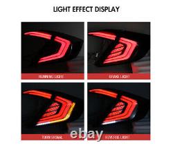 Clear Tail Lights For Honda Civic Hatchback 2017-2021 Mugen FK7 FK8 Sequential