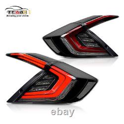 Clear Tail Lights For Honda Civic Hatchback 2017-2021 Mugen FK7 FK8 Sequential