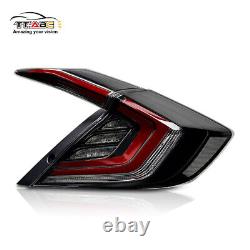 Clear Tail Lights For Honda Civic Hatchback 2017-2021 Mugen FK7 FK8 Sequential