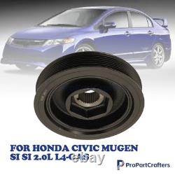 Crank Crankshaft Pulley For Honda Civic MUGEN Si Si 2.0L L4-Gas 13810-RRB-A01