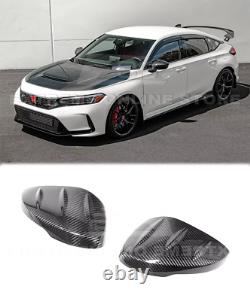 DRY CARBON FIBER Side Mirror For 22-Up Honda Civic JDM Mugen Replacement Covers