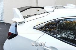 EOS Glossy Black Type R Style Rear Wing Spoiler Roof Civic 5DR Hatchback 17-21