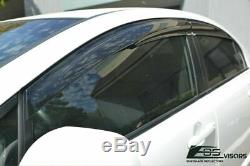 EOS Side Window visors Tape on For Civic 06-11 4 DR Mugen Shade Rain Guard JDM